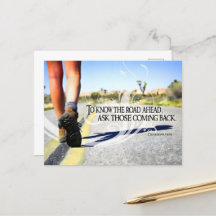 "Conhecer o caminho à frente" Citação Inspiraciona