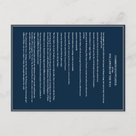 Cartão Postal Conhecimentos Comuns para Cristãos