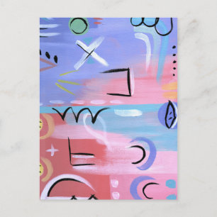 Cartão Postal Conjunto de Mentes de Pastel