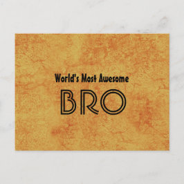 Cartão Postal Conjunto de Presentes Dourados do BRO Mais Incríve