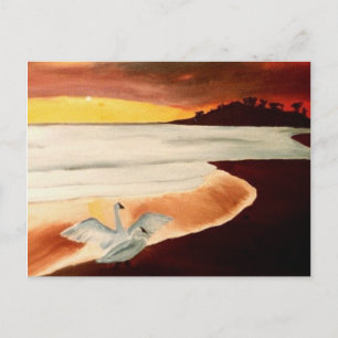 Cartão Postal Conjunto do Sol Dawn Patrol Havaiano Postcard Arte