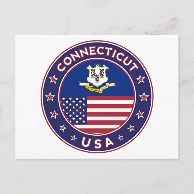 Cartão Postal Connecticut (Frente)