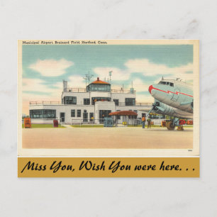 Cartão Postal Connecticut, Aeroporto Municipal de Hartford