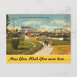 Cartão Postal Connecticut, Pleasure Beach, Bridgeport