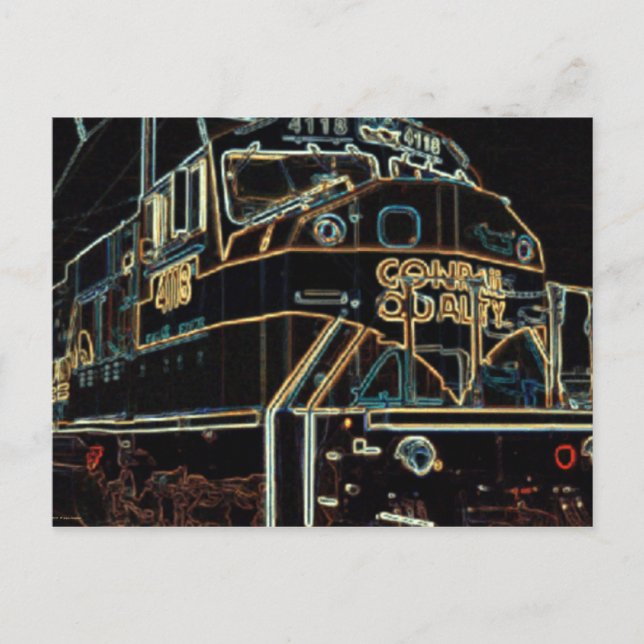 Cartão Postal ConRail Quality 1976 - 1999, SD-80MAC #4118 (Frente)