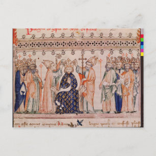 Cartão Postal Consagração Philippe III le Hardi Rei de