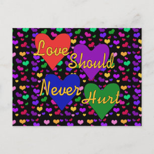 Cartão Postal Consciência da violência doméstica