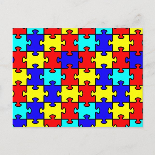 Cartão Postal Consciência do Autismo (Frente)