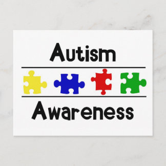 Cartão Postal Consciência do Autismo