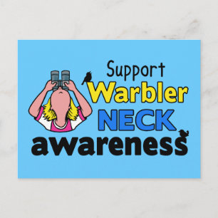 Cartão Postal Consciencialização do Pescoço do Warbler de Sup