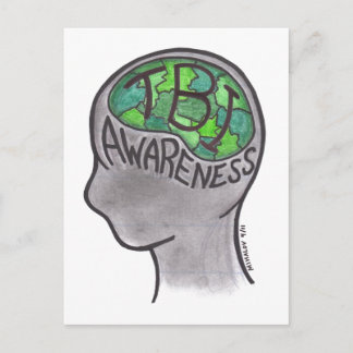 Cartão Postal Conscientização sobre TBI