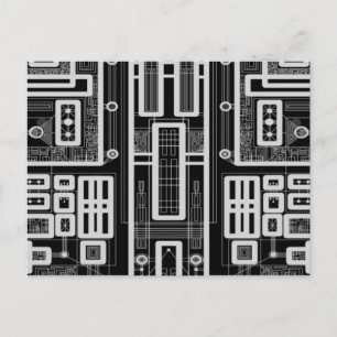Cartão Postal Conselho de Circuito Geométrico