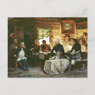 Cartão Postal Conselho de Guerra em Fili em 1812, 1882