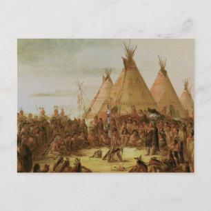 Cartão Postal Conselho de Guerra Sioux