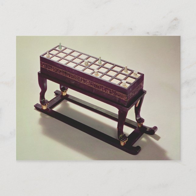 Cartão Postal Conselho de jogos, da Tutankhamun (Frente)