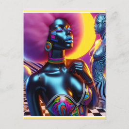 Cartão Postal Consensual Sentry Ken Gage Fantasy Vaporwave