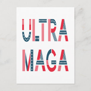 Cartão Postal Conservador Republicano Patriótico Ultra MAGA Trum