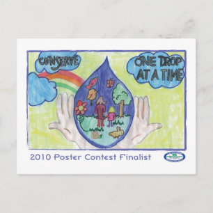 Cartão Postal Conservar - Uma gota de cada vez