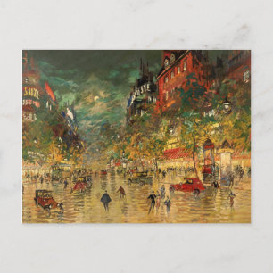 Cartão Postal Constantin Korovin: Paris à Noite