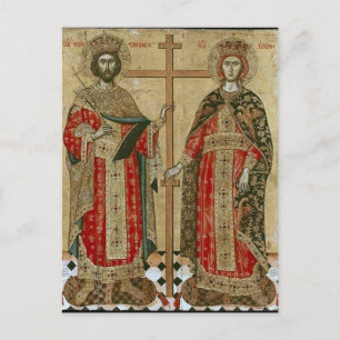 Cartão Postal Constantine e Helen por Emmanuel Tzanes