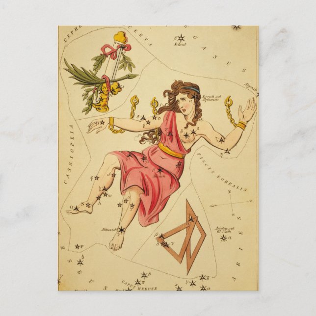 Cartão Postal Constelação Andromeda (Frente)