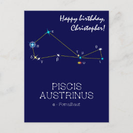 Cartão Postal Constelação do hemisfério sul Piscis Austrinus