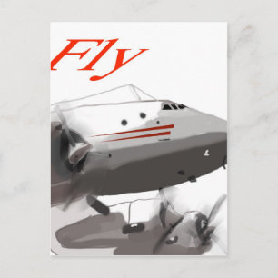 Cartão Postal Constelação Fly Lockheed