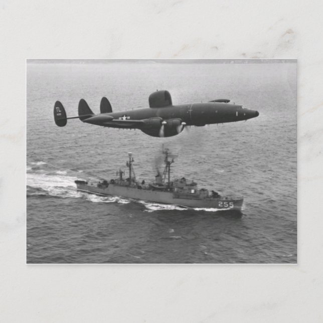 Cartão Postal Constelação super de Lockheed WV-2 (Frente)