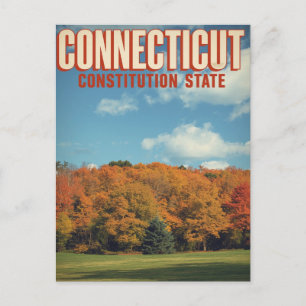 Cartão Postal Constituição de Connecticut Estado Folhagem de Out