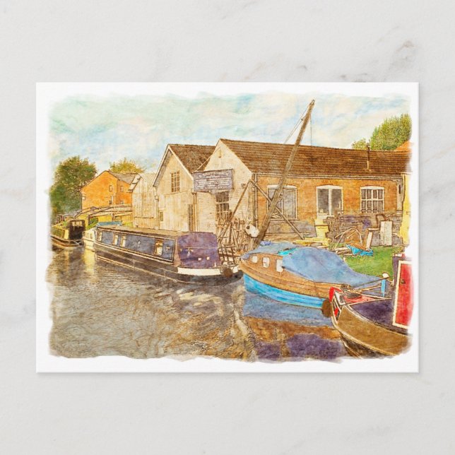 Cartão Postal Construtores de barcos (Frente)