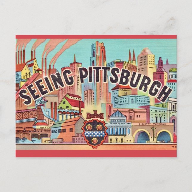 Cartão Postal Consulte Cartão-postal ilustrado de Pittsburgh (Frente)