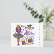 Conta de Texto Personalizada Princesa - Mardi Gras