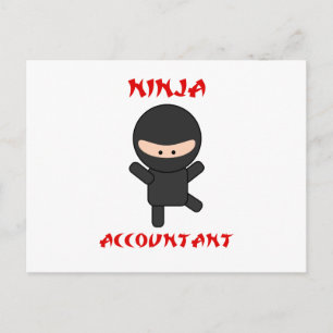 Cartão Postal Contabilista Ninja
