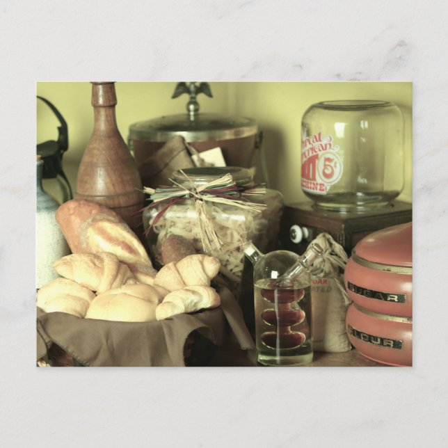 CARTÃO POSTAL CONTADOR DE COZINHA ANTIGA (Frente)