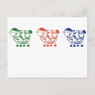 Cartão Postal Contagem de ovinos