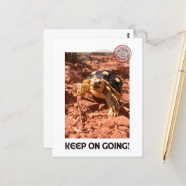 Cartão Postal Continua a usar a tartaruga de código inspiraciona