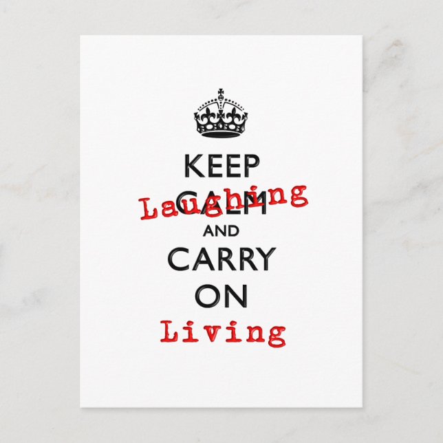 CARTÃO POSTAL CONTINUAR RINDO (Frente)