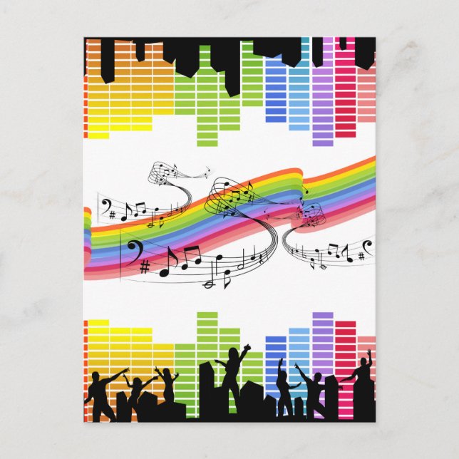 Cartão Postal Continue dançando (Frente)