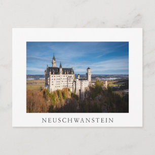 Cartão Postal Conto de fadas Castelo Neuschwanstein na Alemanha