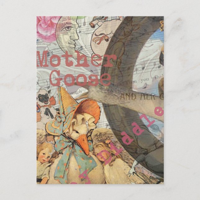 Cartão Postal Conto de Fadas da Mamãe Gansa (Frente)