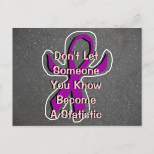 Cartão Postal Contorno do giz de fita (humanizado)