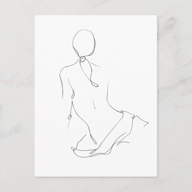 Cartão Postal Contorno Gestural (Frente)