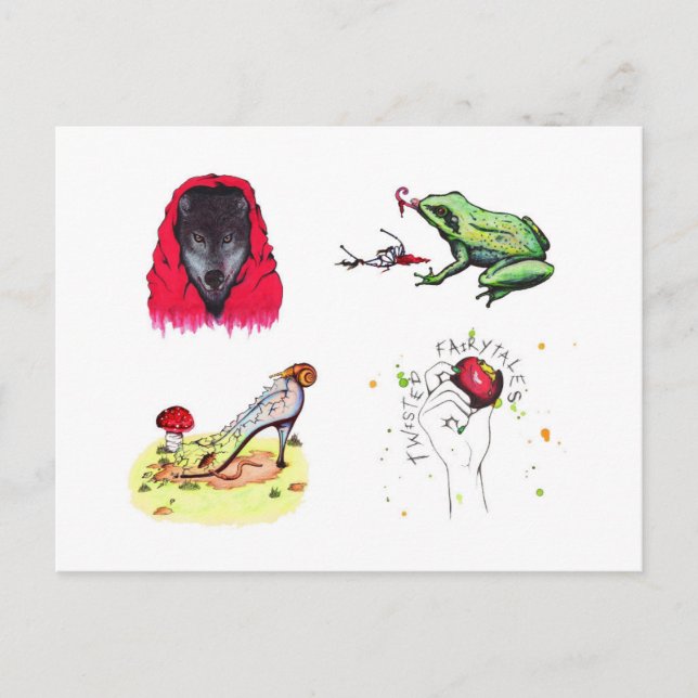 Cartão Postal Contornos de Fairytales (Cartão-postal) (Frente)