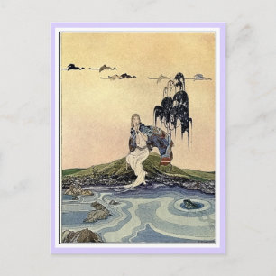 Cartão Postal Contos de fadas franceses: Violette e o sapo