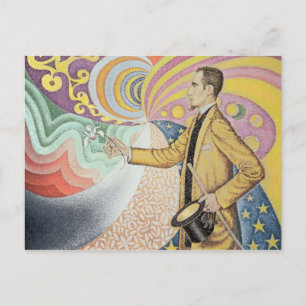 Cartão Postal Contra o Esmalte de um Fundo Rítmico