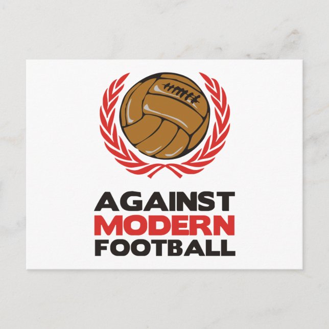 Cartão Postal Contra o futebol moderno (Frente)