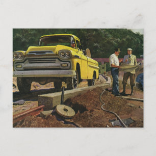 Cartão Postal Contrato de Construção do Arquiteto de Negócios da