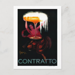 Cartão Postal Contrato Vintage PosterEurope