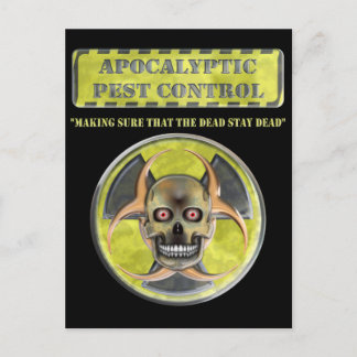 Cartão Postal Controle de Pest Apocalyptic