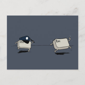 Cartão Postal Controle vs Escape